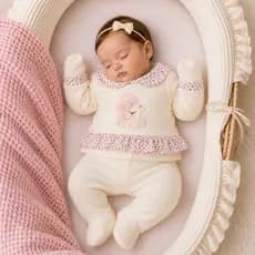 Kit 1 ou 2  Pagão Bebê Menina Recém-Nascido 0 a 3 Meses –1 ou 2 Conjuntos (1 ou 2 Pagões ou macacão RN)