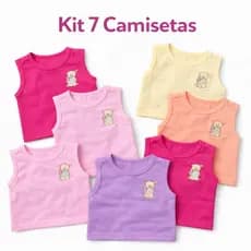 Kit Roupinhas Bebê Menina 3, 5 ou 7 Peças Algodão Confortável