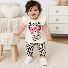 Conjunto Bebê Estilo Animal Print