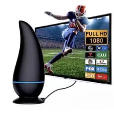 Antena Interna Para Tv Digital Amplificada 1080 Hdtv Cabo 3m Saida pra Antena antiga, e HDMI