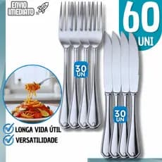 Talher Garfo e Faca Aço Inox De Mesa Casa Para Cozinha Restaurantes Buffet Utensílios