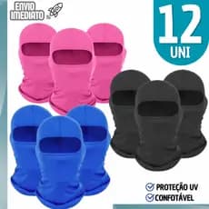 Balaclava Touca Ninja Moto Ciclismo Pesca Proteção UV Unissex Motoqueiro Confortável Proteção Facial