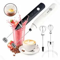 Mini Mixer Elétrico Portátil – Misturador de Bebidas Rápido e Prático