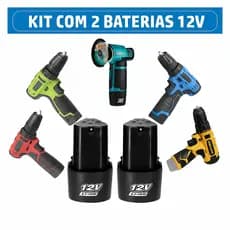 kit 2 Baterias P/ Lixadeira Esmilhadeira Lilhadeira Parafusadeira Modelo 12v