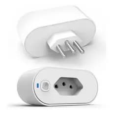 Tomada Inteligente Wifi 16a Medidor De Consumo Automação Residencial Smart Alexa Google Assistente Tuya Cor Br