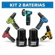 Kit 2 Baterias 18V Íon de Lítio para Parafusadeira Esmilhadeira