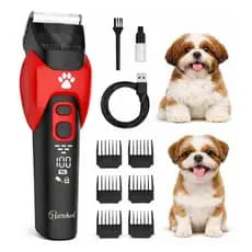 Máquina de Tosa para Cachorro Pet Aparador de Pelos Profissional Silencioso Recarregável