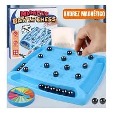 Jogo Xadrez Tabuleiro Magnético Lógica Estratégia Brinquedo