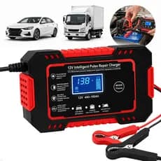 Carregador Inteligente De Bateria 12V 6A Automotivo Digital Com Reparo Para Carro Moto Caminhão