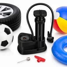 Bomba De Ar Manual Com Manômetro Para Bicicleta Moto Bola Infláveis