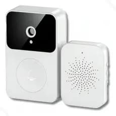 Campainha Inteligente Wi-fi Com Câmera Áudio Visão Noturna Branco  e Preto 127/220v  Porteiro Eletronico
