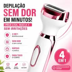 Maquina Depilador Elétrico Feminino 4 Em 1 Pelos Íntimos Sobrancelhas Corpo
