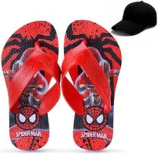 Kit Chinelo Infantil Menino Homem Aranha + Boné Infantil Henry Kids