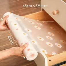 Forro Antiderrapante Para Armário Gaveta Geladeira E Guarda Roupas Modelos de Flores 45cm×5M