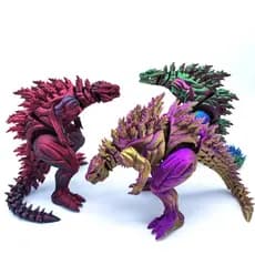 Dinossauro Godzilla Musculoso – Figura Articulada para Decoração