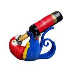 Suporte Porta Garrafa Arara Decorativa – Enfeite Criativo para Vinho ou Cachaça