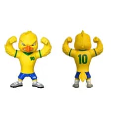 Mascote Canarinho Brasil Nº10 Colecionável e Decorativo