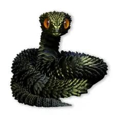 Brinquedo Articulado Cobra  3D Realista – Flexível para Presente e Decoração Criativa
