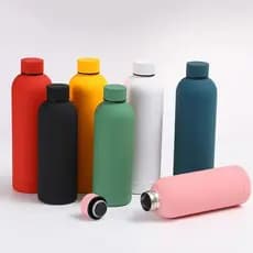 Garrafa térmica de aço inoxidável 350ml/500ml/750ml garrafa de água adequada para esportes de academia portátil simples