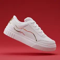 Tenis Feminino Branco Casual Plataforma Antiderrapante Academia Moda Feminina
