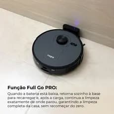 Robô aspirador - Ropo Vision c/ IA-3D Scan, Mapeamento laser 360°, passa pano com MOP
