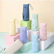 Mini Sombrinha Guarda-chuva de bolso com Estojo Cápsula Portátil Várias cores