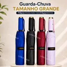 Guarda-chuva Sombrinha Tamanho Grande Automático Abre e Fecha Proteção Solar Quilha dupla