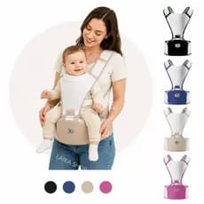 Carregador de bebê Canguru Ergonômico com assento Tecido Respirável Banco De Cintura