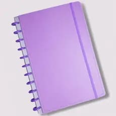 Caderno Inteligente A4 Rosa Planner Diário Refil Destacável Discos Removíveis Estudo Capa
