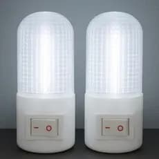 Luminária LED de Tomada Bivolt para Quarto Escritório Leitura Noite Criança Mini Abajur Luz Noturna