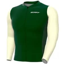 Camisa de Ciclismo ERT Euro Kryptonita Manga Longa Verde