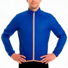 Jaqueta de Ciclismo Corta Vento Marcio May Pro Azul e Laranja