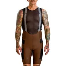 Bretelle de Ciclismo Free Force Endurance Cargo Coffee Marrom