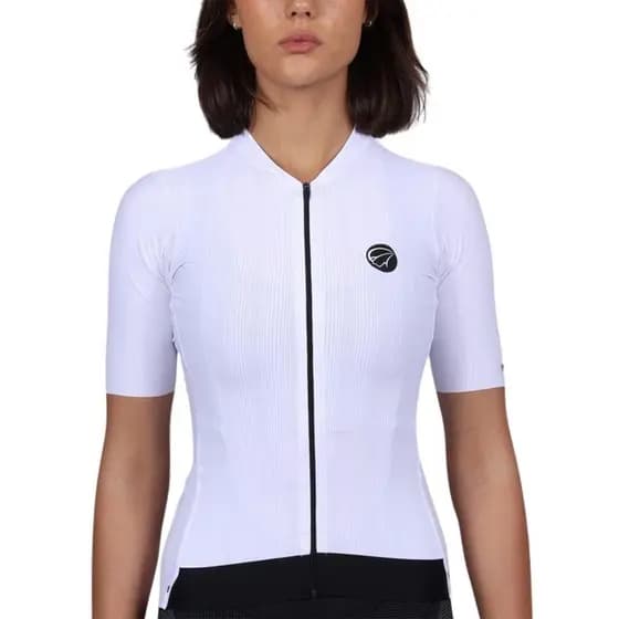 Camisa de Ciclismo Mauro Ribeiro Fiber 2.0 Feminina Branca