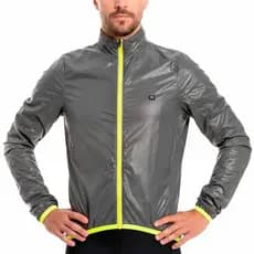 Jaqueta de Ciclismo Corta Vento Marcio May Pro Grafite Neon