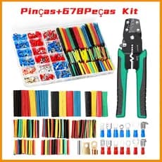 Kit  678 pcs Terminal De Fio Elétrico Isolado Com Conectores Versáteis De Crimpagem E Pá Para Soluções De Fiação Confiá
