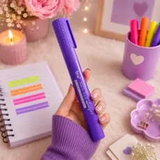 Marca Texto Infinito Neon Gigante com Aroma de Frutas BRW Marca + de 600 Metros