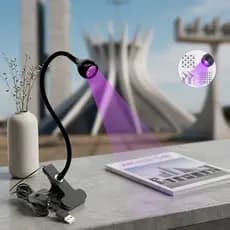 Luminária Secadora De Gel Uv Led Com Haste Flexível Bivolt USB