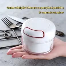Mini Triturador Processador Manual Temperos Alho Cebola Rápido e Conveniente