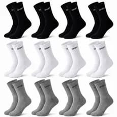 Kit ate 24 Pares Meias masculina SPORT Algodão cano alto/longo