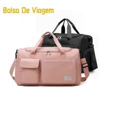 Bolsa De Viagem Sport Com Bolso Impermeável Alça Lateral 30L Capacidade