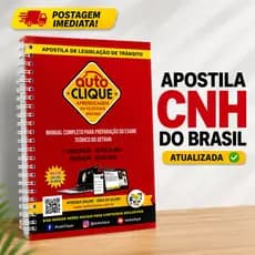 Apostila CNH Atualizada 2026 Auto Escola Detran Legislação De Trânsito Prova Teórica Completa