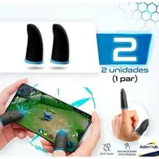 Kit 2 Luva de Dedo Gamer Anti-Suor para Celular – Dedal Touch Alta Sensibilidade (Free Fire / PUBG / Call of Duty)