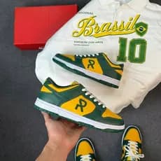 Tênis Masculino Brasil Casual Esportivo Confortável Leve Estiloso Dia a Dia