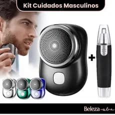 Kit Mini Barbeador EléTrico PortáTil À Prova D'áGua TIPO-C Aparador De Barba De Bolso Promoção