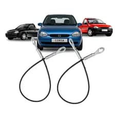 Par Cabo De Aço Tampa Caçamba Corsa Pick Up 95 96 97 98 01