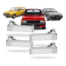 Kit 4 Maçaneta Porta Monza Chevette Marajo 83 84 A 96 Cromado