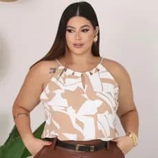BLUSA PLUS SIZE COM ALÇA DE STRASS BLUSA ELEGANTE PLUS SIZE BLUSA FEMININA GRANDE MODA FEMININA PLUS SOCIAL BLUSA FESTA