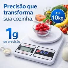 Balança Digital de Cozinha 10kg Precisão 1g Balança Culinária para Alimentos Dieta