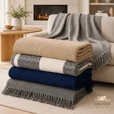 Manta Uga Premium Sofá Cama Poltrona 100% Algodão Super Macia 2,40x1,80m Capa Decorativa Sala